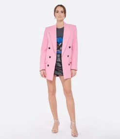 ANINE BING Tee-shirt Vintage Bing Coton Gris Délavé -Majestic Filatures shop anine look20221221 207