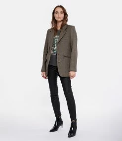 ANINE BING Veste Blazer Raquelle Laine Marron 8 ANINE BING Veste Blazer Raquelle Laine Marron -Majestic Filatures shop anine look20221222 302