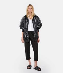 ANINE BING Veste Gigi Recyclée Noir -Majestic Filatures shop anine look20230125 415