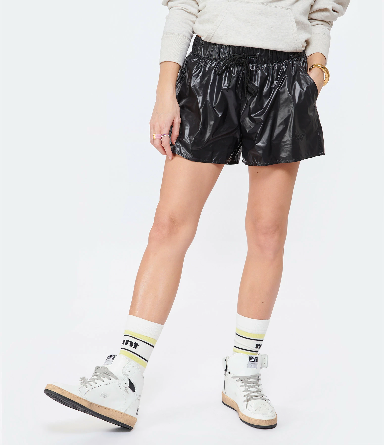 ANINE BING Short Janis Recyclé Noir 4 ANINE BING Short Janis Recyclé Noir – Image 4