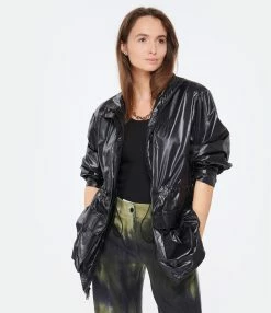 ANINE BING Veste Gigi Recyclée Noir -Majestic Filatures shop anine look20230126 22