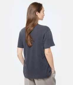 Tee-shirt Lili Elton John Coton Noir Délavé, Collaboration Anine Bing X Terry O'Neill X IScreamColour -Majestic Filatures shop anine look20230131 103