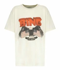 ANINE BING Tee-shirt Vintage Coton Blanc