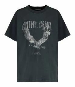 ANINE BING Tee-shirt Lili Coton Organique Gris Délavé