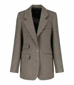 Majestic Filatures shop 26 ANINE BING Veste Blazer Raquelle Laine Marron