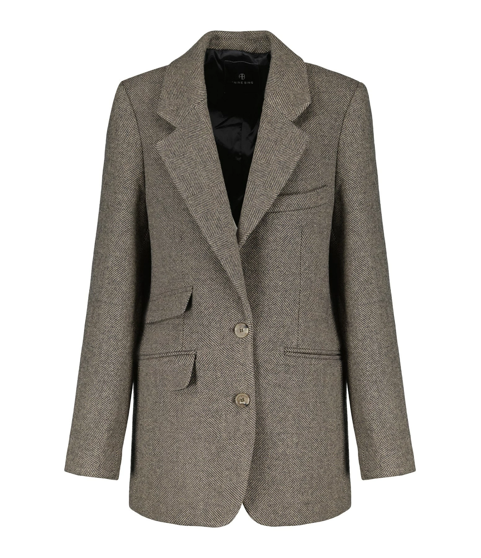 ANINE BING Veste Blazer Raquelle Laine Marron 1 ANINE BING Veste Blazer Raquelle Laine Marron