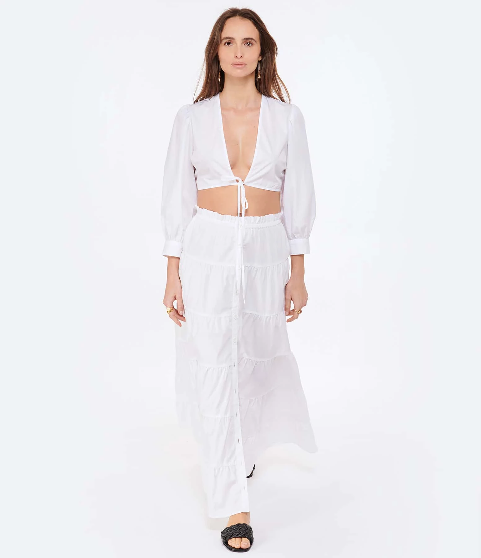 ANTIK BATIK Top Court Karo Blanc 5 ANTIK BATIK Top Court Karo Blanc – Image 5