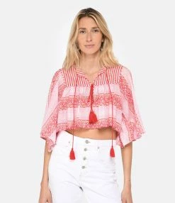 ANTIK BATIK Top Court Amelie Rose 7 ANTIK BATIK Top Court Amelie Rose -Majestic Filatures shop antik look20230111 384