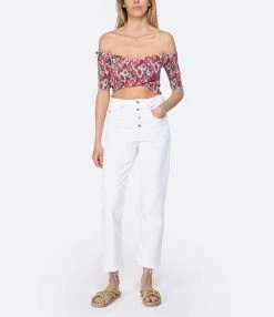 ANTIK BATIK Top Blossom Rouge -Majestic Filatures shop antik look20230215 282