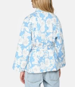 ANTIK BATIK Veste Kimono Peony Bleu -Majestic Filatures shop antik look20230215 301
