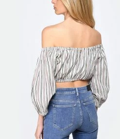 ANTIK BATIK Top Juliette Rayure Multicolore -Majestic Filatures shop antik look20230215 61