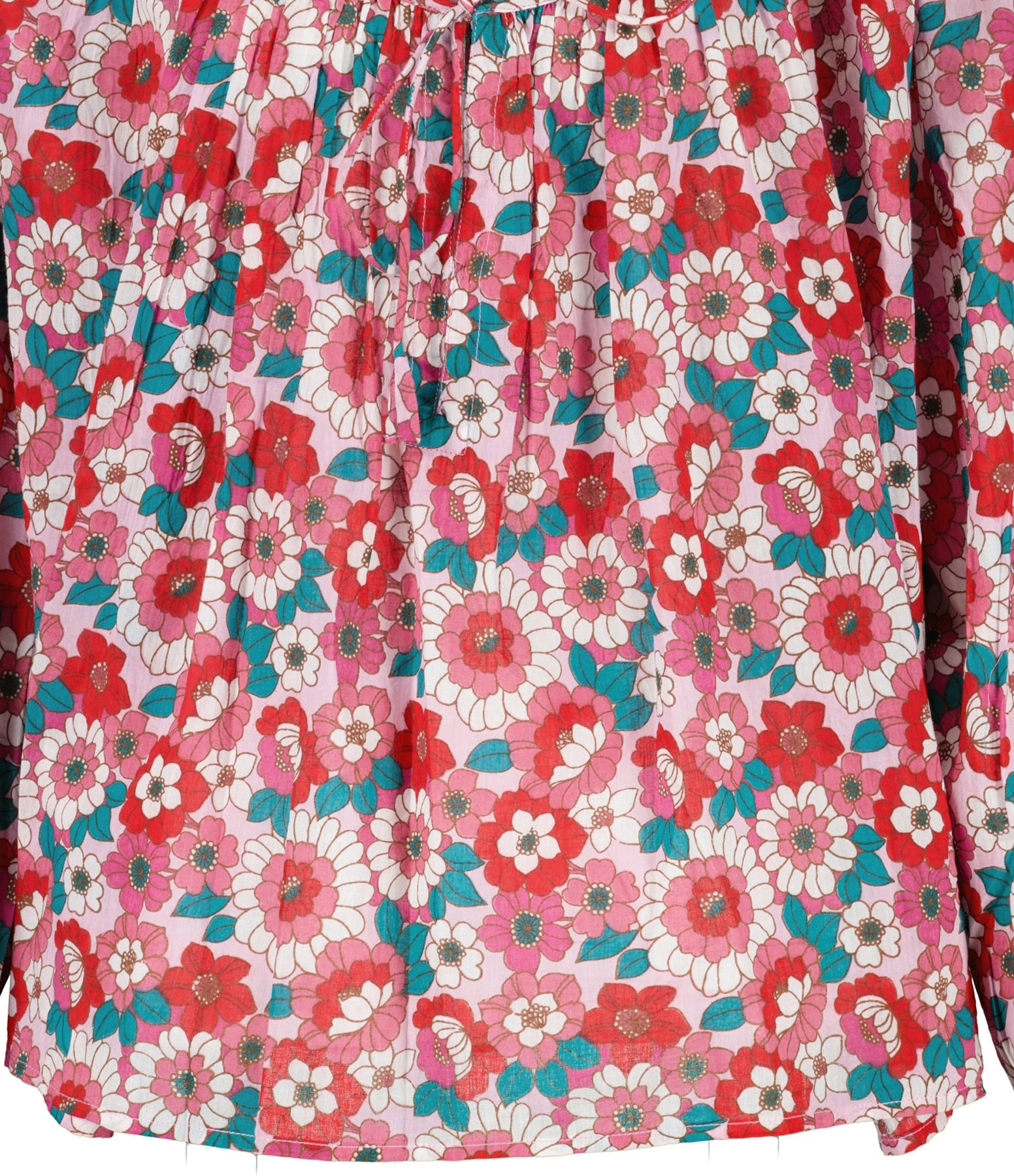 ANTIK BATIK Blouse Blossom Rouge 2 ANTIK BATIK Blouse Blossom Rouge – Image 2