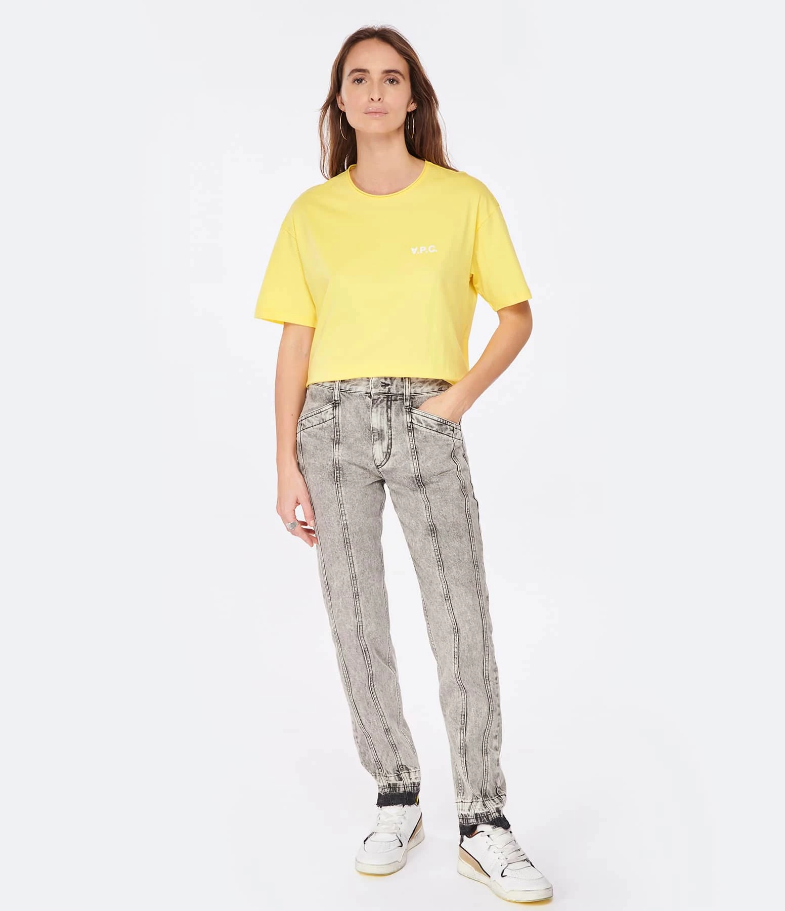 A.P.C. Tee-shirt Karol Coton Jaune 5 A.P.C. Tee-shirt Karol Coton Jaune – Image 5