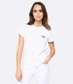 A.P.C. Tee-shirt Denise Coton Blanc -Majestic Filatures shop apcco look20221215 31