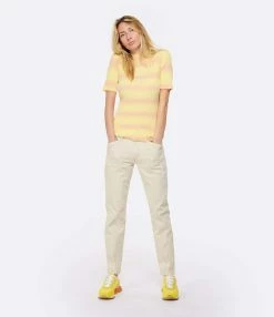 A.P.C. Top Victoire Coton Jaune Clair -Majestic Filatures shop apcco look20230125 331