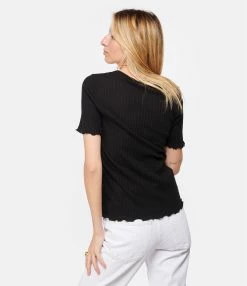 A.P.C. Top Elena Coton Noir -Majestic Filatures shop apcco look20230125 553