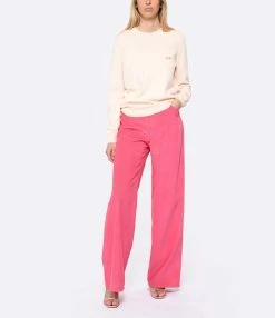 A.P.C. Pull Vera Coton Pêche -Majestic Filatures shop apcco look20230222 154