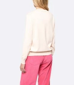 A.P.C. Pull Vera Coton Pêche -Majestic Filatures shop apcco look20230222 157