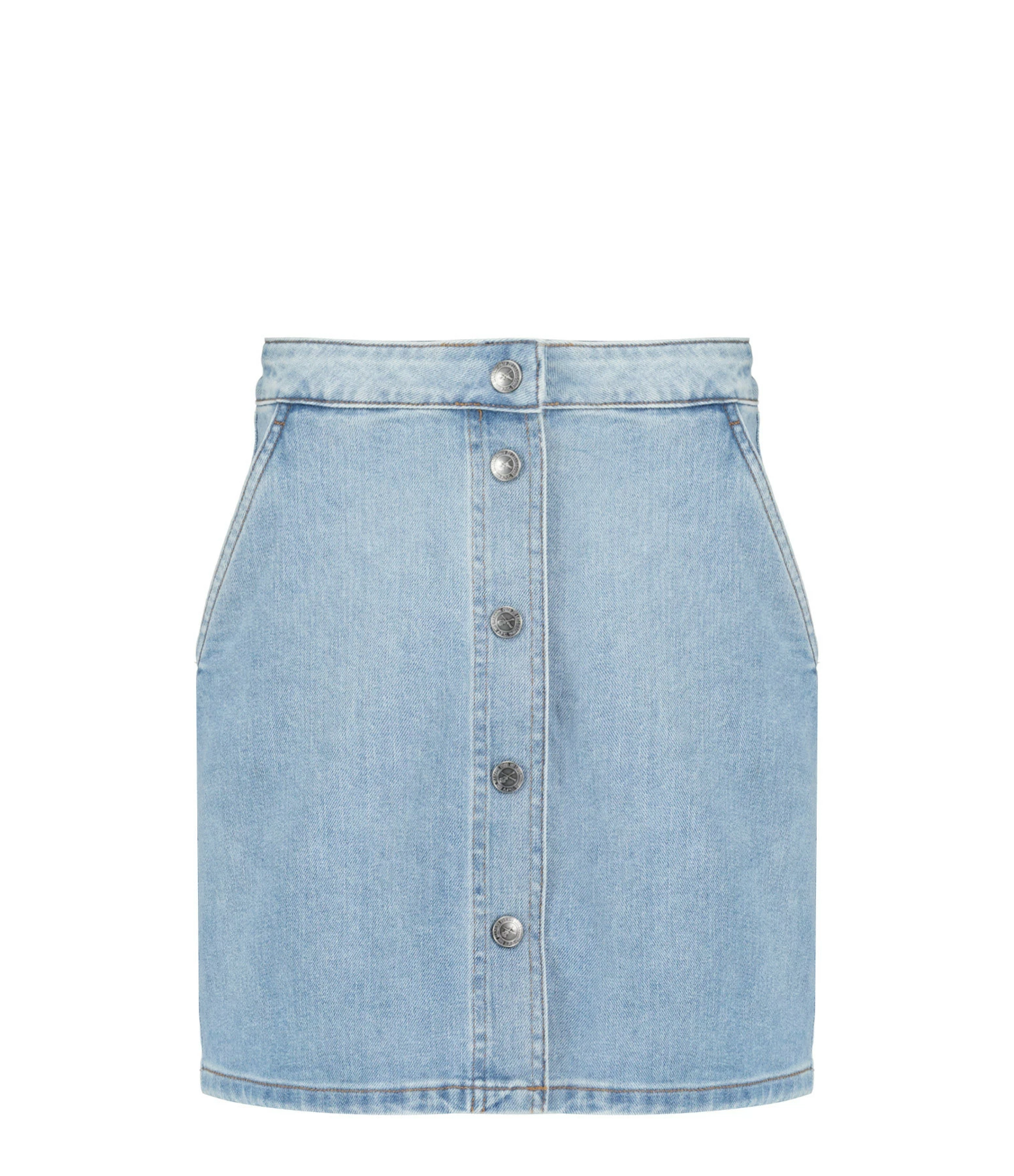 A.P.C. Jupe Paula Coton Indigo Délavé 1 A.P.C. Jupe Paula Coton Indigo Délavé