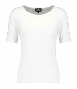 A.P.C. Top Elena Coton Blanc