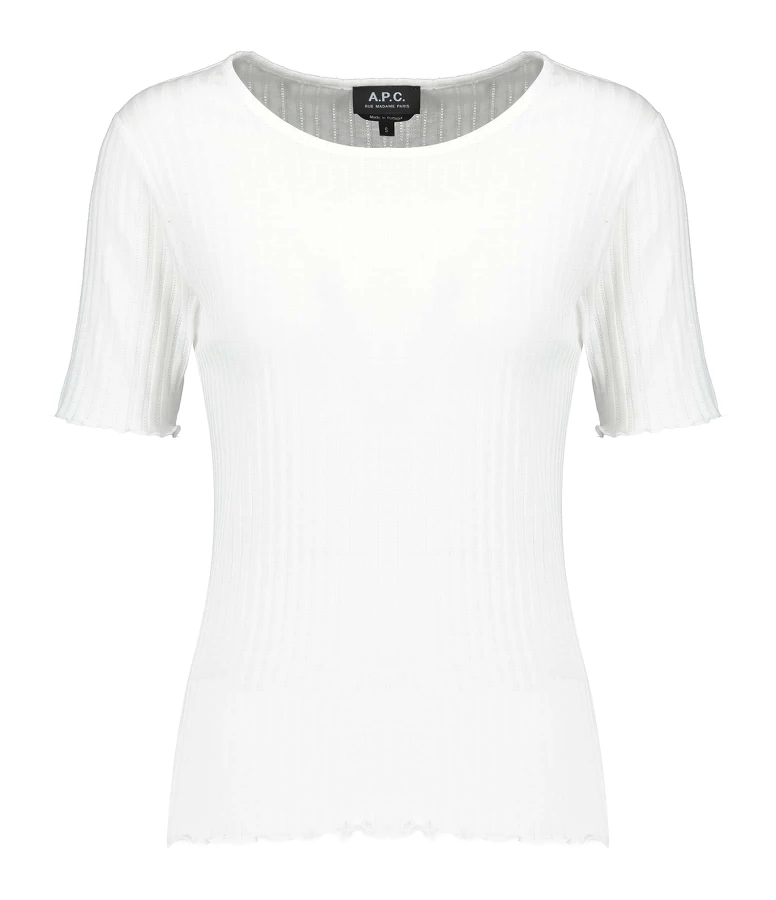 A.P.C. Top Elena Coton Blanc 1 A.P.C. Top Elena Coton Blanc