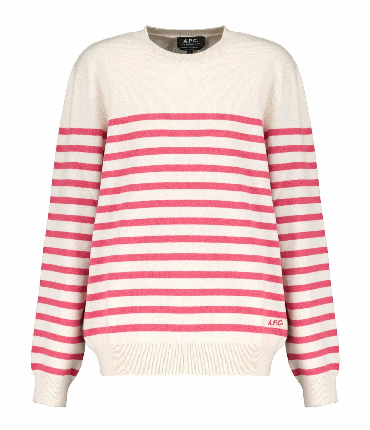 A.P.C. Pull Phoebe Coton Cachemire Blanc Cassé 1 A.P.C. Pull Phoebe Coton Cachemire Blanc Cassé