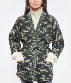 Veste Worker Quilt Camouflage Kaki, Collaboration Arizona Love X Véronika Loubry -Majestic Filatures shop arizo look20211124 17