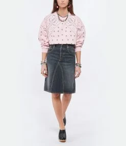 ARIZONA LOVE Sweatshirt Coton Bandana Rose -Majestic Filatures shop arizo look20220126 105