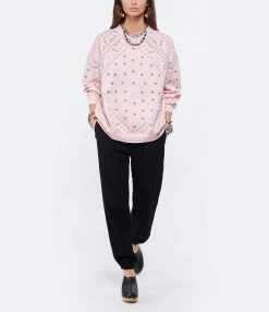 ARIZONA LOVE Sweatshirt Coton Bandana Rose -Majestic Filatures shop arizo look20220126 90