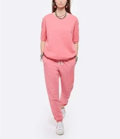 AUTRY Sweatshirt Matchpoint Arrow Rose 8 AUTRY Sweatshirt Matchpoint Arrow Rose -Majestic Filatures shop autry look20220209 79