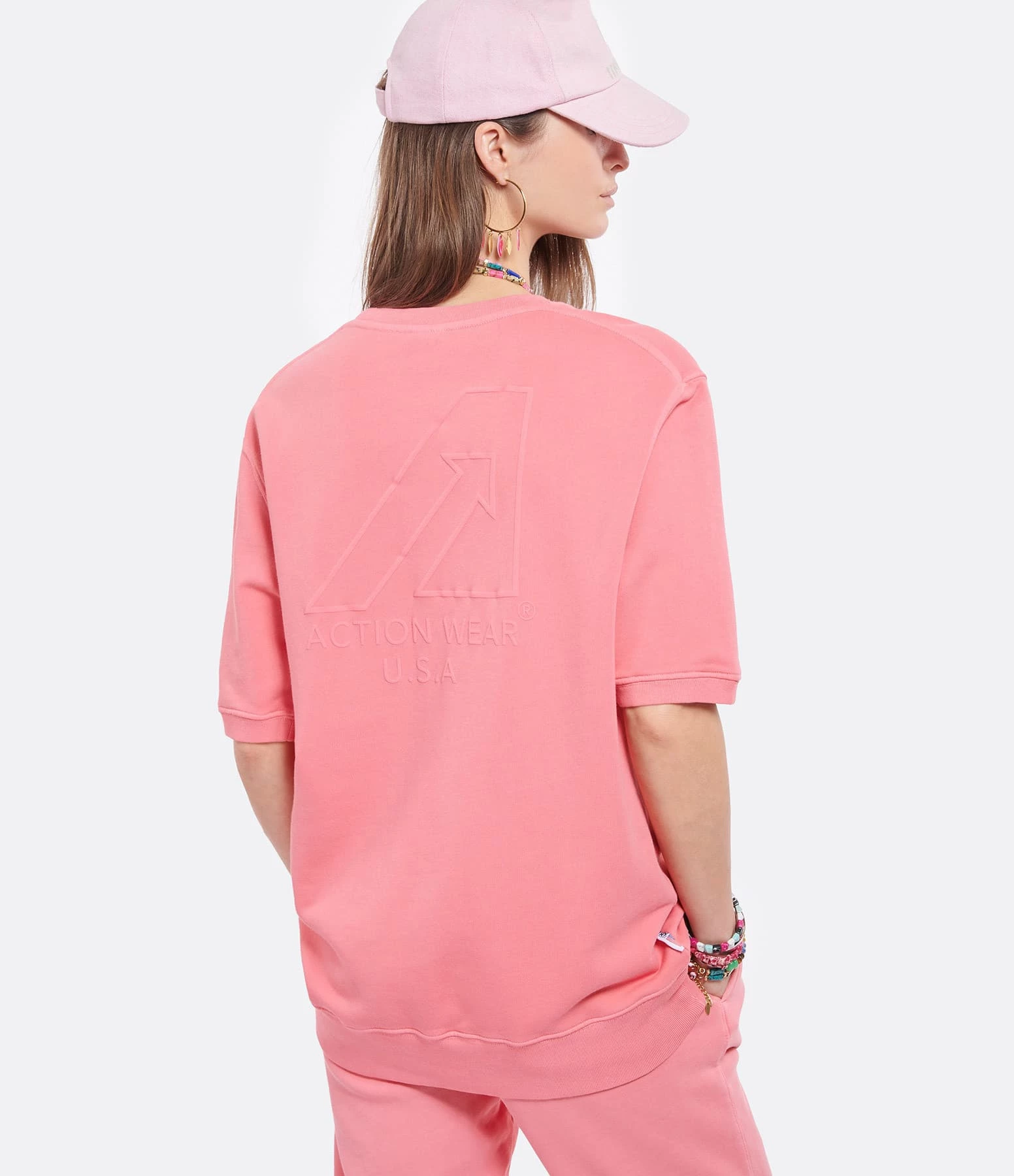 AUTRY Sweatshirt Matchpoint Arrow Rose 3 AUTRY Sweatshirt Matchpoint Arrow Rose – Image 3
