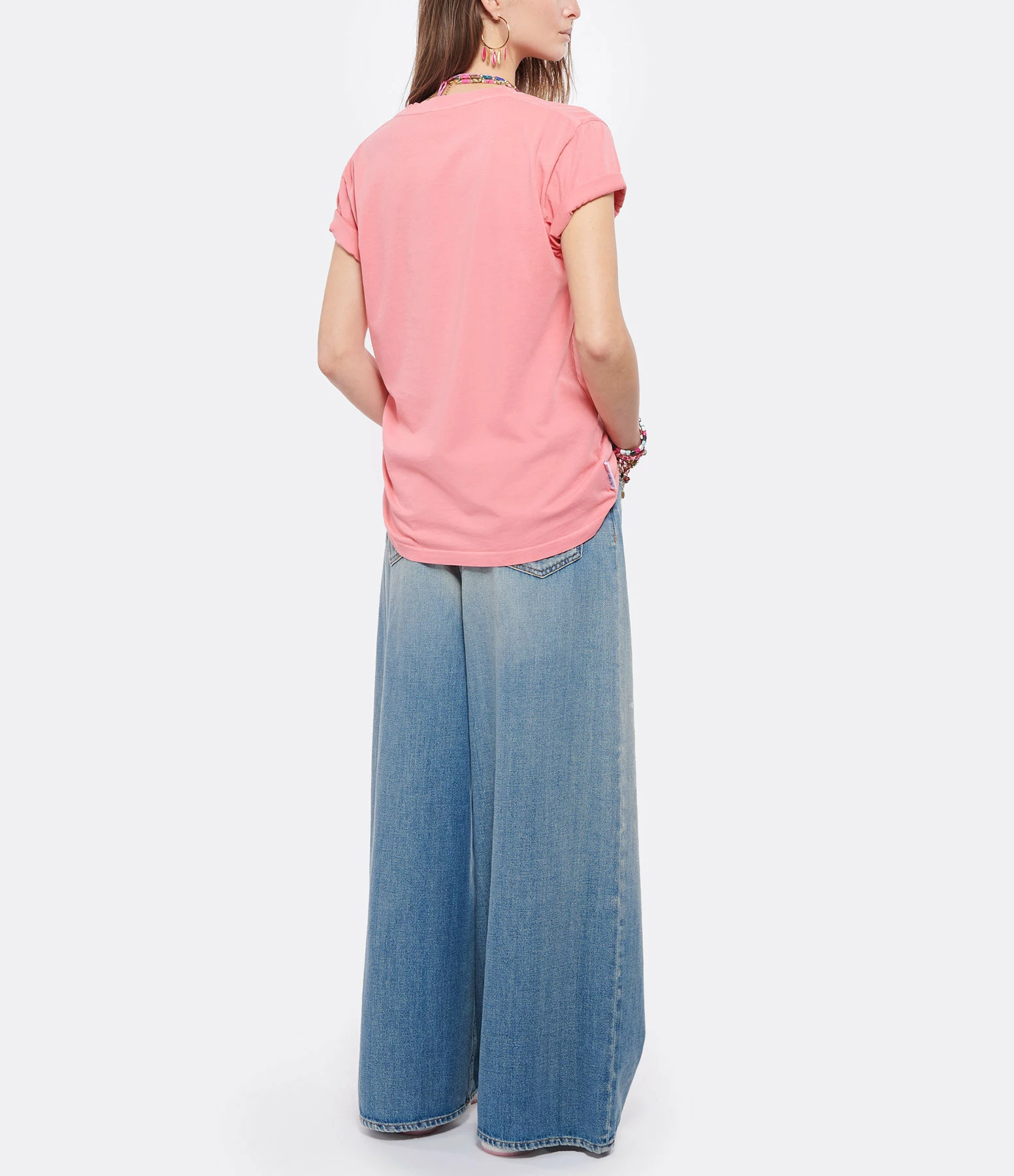 AUTRY Tee-shirt Matchpoint Flag Rose 5 AUTRY Tee-shirt Matchpoint Flag Rose – Image 5