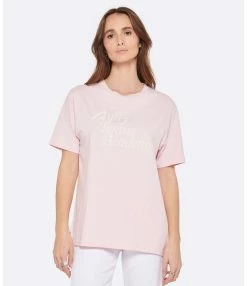 AUTRY Tee-shirt Tennis Academy Coton Rose -Majestic Filatures shop autry look20221220 188
