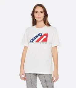 AUTRY Tee-shirt Iconic Action Coton Blanc 7 AUTRY Tee-shirt Iconic Action Coton Blanc -Majestic Filatures shop autry look20221220 357