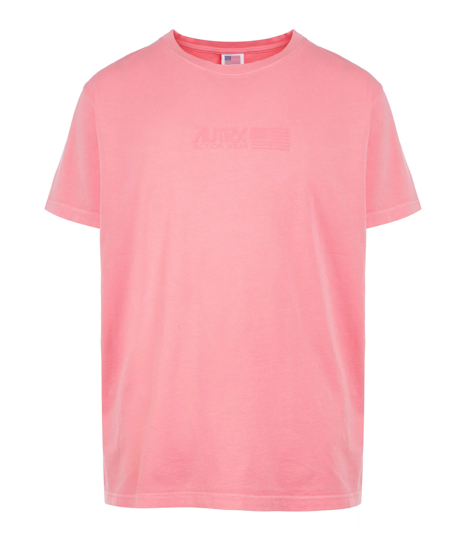 AUTRY Tee-shirt Matchpoint Flag Rose 1 AUTRY Tee-shirt Matchpoint Flag Rose