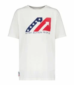 AUTRY Tee-shirt Iconic Action Coton Blanc