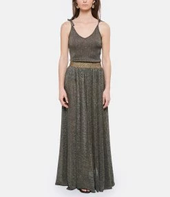 BELIZA Jupe Gipsy Lurex Noir -Majestic Filatures shop beliz look20220315 132