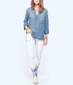 Bella Dahl Chemise Tail Button Down Medium Ombre -Majestic Filatures shop bella look20210421 153