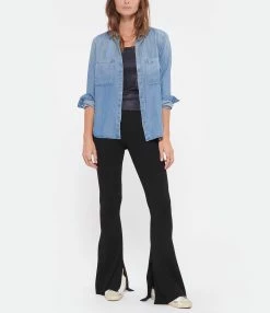 Bella Dahl Chemise Button Down Medium Ombre Wash -Majestic Filatures shop bella look20220831 360