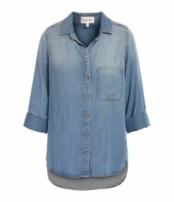 Bella Dahl Chemise Tail Button Down Medium Ombre