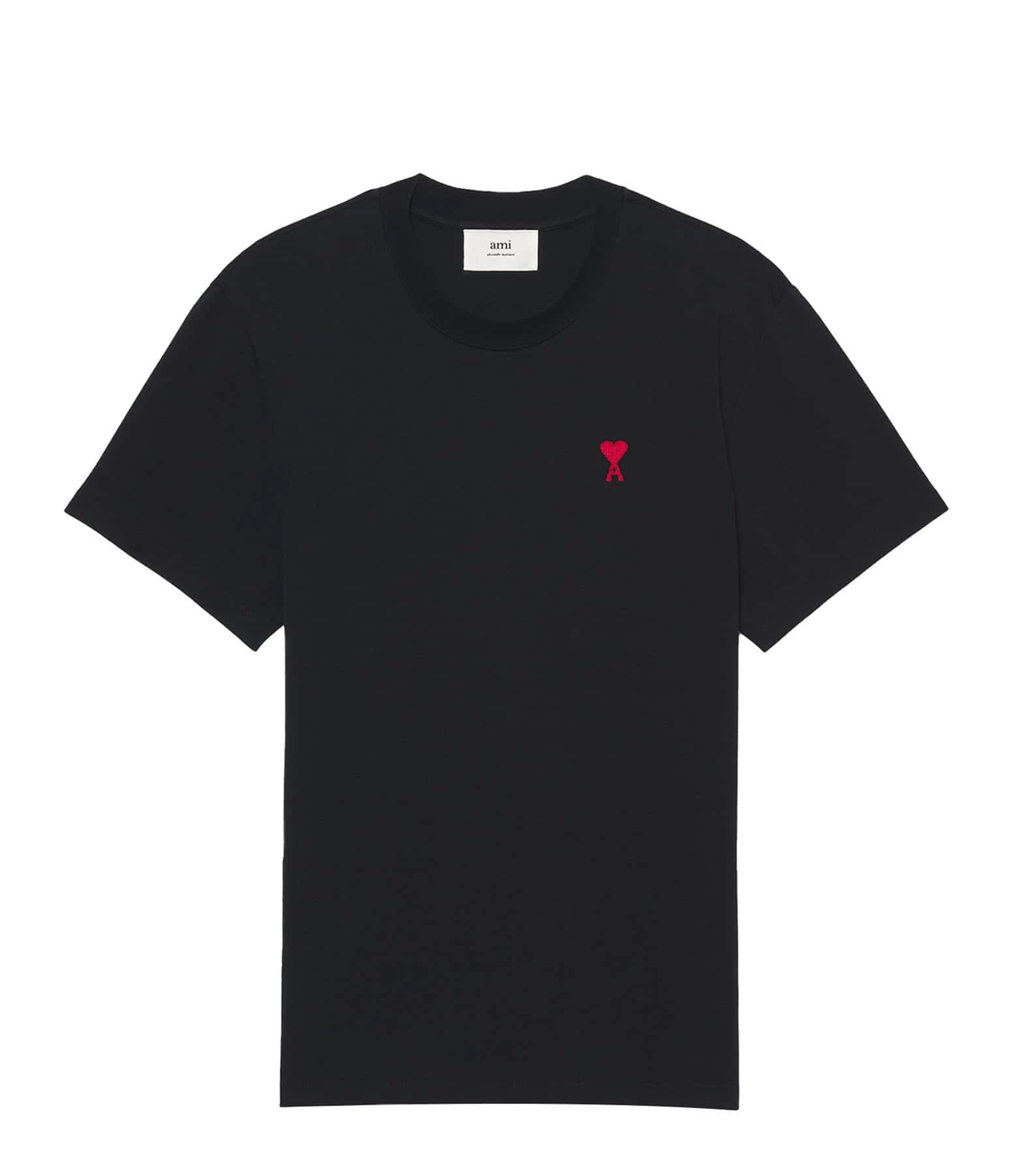 AMI Paris Tee-shirt Unisexe Ami De Cœur Coton Biologique Noir 1 AMI Paris Tee-shirt Unisexe Ami De Cœur Coton Biologique Noir