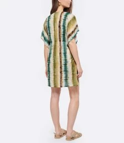 CARIOCA Kimono Winnie Tie & Dye Kaki -Majestic Filatures shop cario look20220331 50