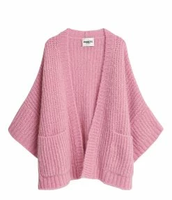ESSENTIEL ANTWERP Cardigan Castrid Oversize Mohair Rose