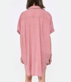 CHARLIE JOE Chemise Talya Coton Rayures -Majestic Filatures shop charl look20230223 263