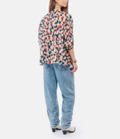 CHUFY Blouse Nora Coton Imprimé Sicily Red 10 CHUFY Blouse Nora Coton Imprimé Sicily Red -Majestic Filatures shop chufy look20211228 194