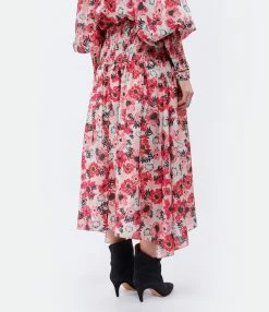 CHUFY Jupe Enzo Soie Imprimé Donato White -Majestic Filatures shop chufy look20211230 306