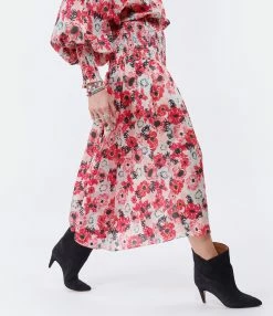 CHUFY Jupe Enzo Soie Imprimé Donato White -Majestic Filatures shop chufy look20211230 309