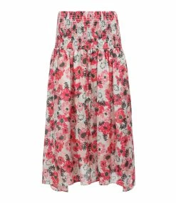 CHUFY Jupe Enzo Soie Imprimé Donato White