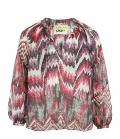 CHUFY Blouse Dante Coton Imprimé Calvi Pink