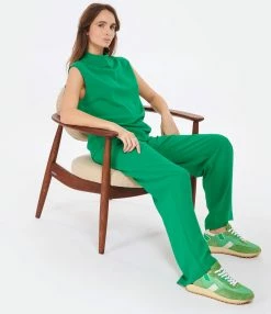 CLOSED Top Col Montant Patine Verte -Majestic Filatures shop close look20230110 262 1